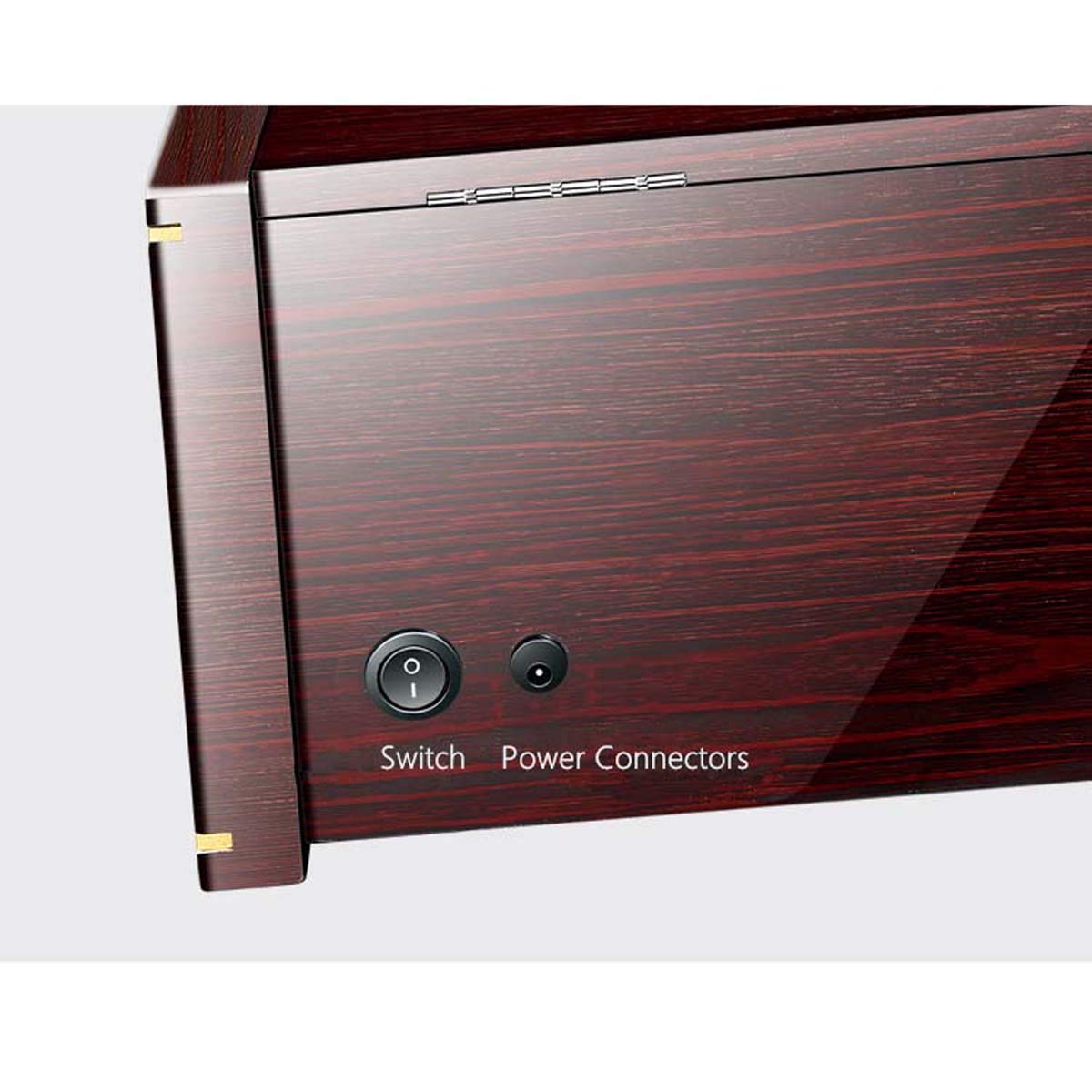 Avvolgitore automatico orologio - Orologio Winder Box per 3 orologi con moto silenzioso lacca di piano di alta gamma Meccanica Orologio Meccanico Box in legno massiccio con orologi per cassetti di