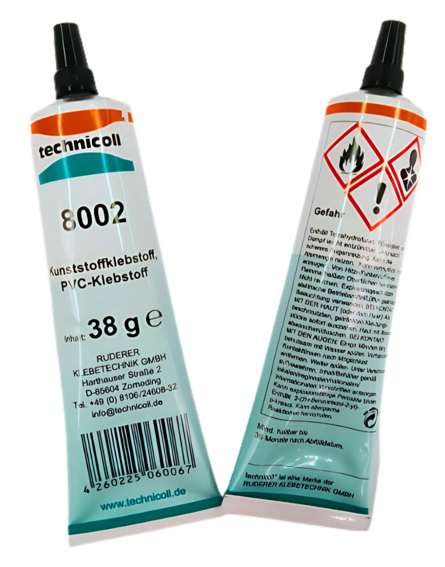 TECHNICOLL - Pegamento especial de PVC (2 unidades, 38 g, resistente al agua salada, para tablas de surf de surf y botes hinchables)
