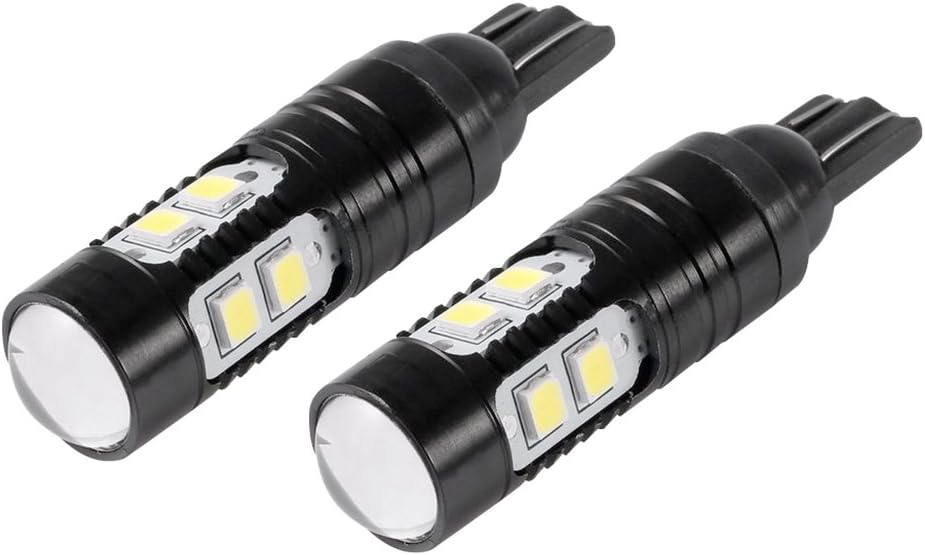 Mesllin LED Turn Lights Signal Lights High Power Ultra Bright 50W Fog Light Bulbs Back Up Reverse Parking Lights, T10