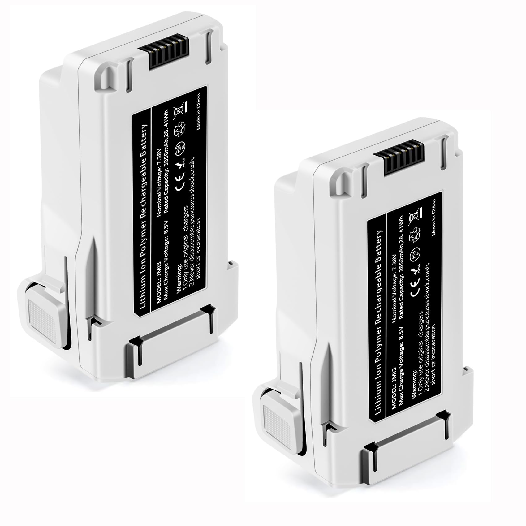 DJI Mini 3 Series Batterie de vol Intelligente 7.38V 3850mAh 2 pièces Compatible avec Mini 4 Pro/3 Pro/3