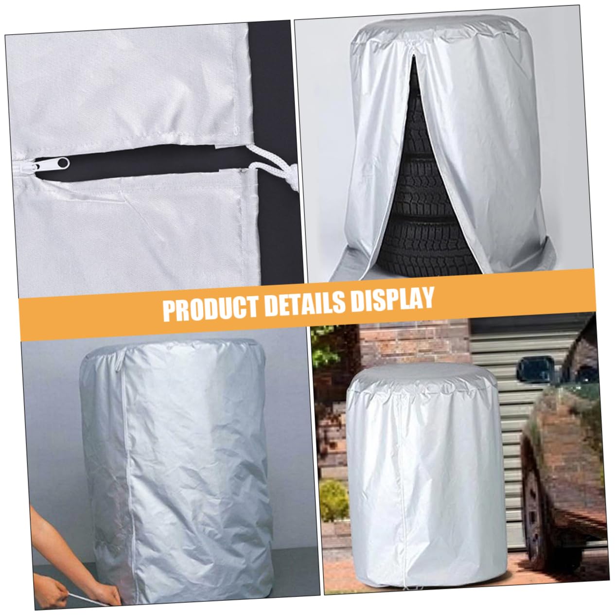 2piezas Funda para Rueda de Repuesto Resistente Intemperie para Caravanas Remolques SUV Camiones Cubierta de Neumático