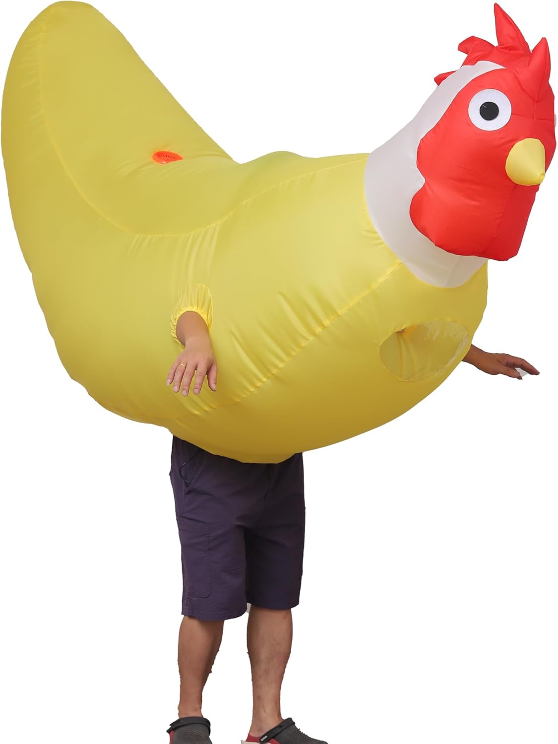 Funny Banana chicken inflatable costume inflatable chicken banana halloween costume Yellow Chicken Costume