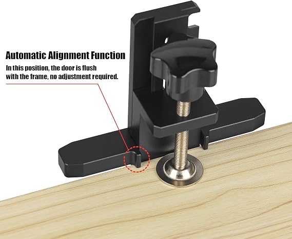 TOOLCOOL Cabinet Door Installation Positioner Installation Jig Tool Aluminum Alloy Cabinet Door Mounting Jig for Hassle-Free Hanging Cabinet Doors