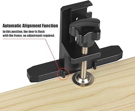 TOOLCOOL Cabinet Door Installation Positioner Installation Jig Tool Aluminum Alloy Cabinet Door Mounting Jig for Hassle-Free Hanging Cabinet Doors