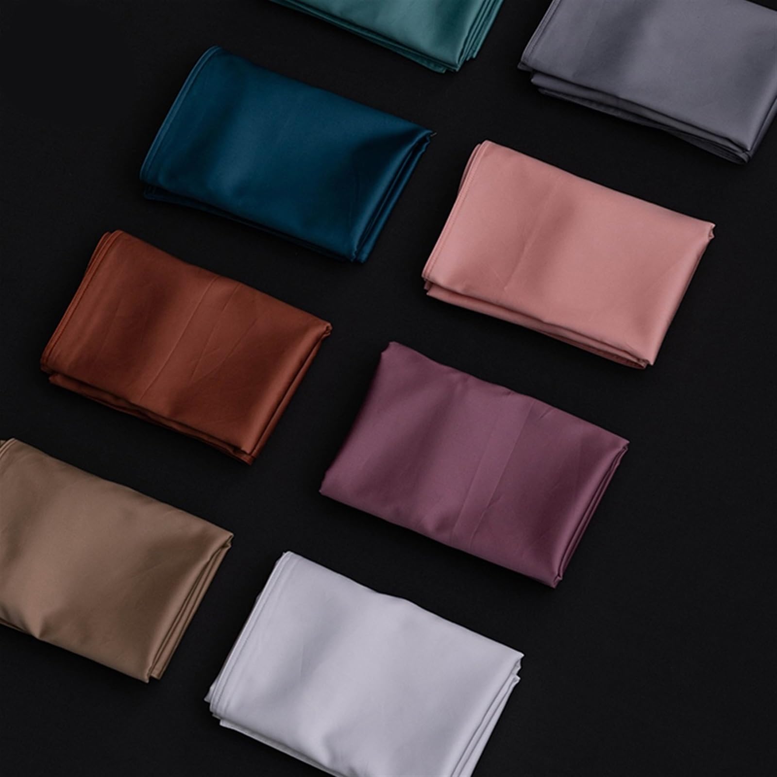 Funda Almohada Seda 1 Uds. Funda de Almohada algodón, Funda Protectora Multicolor for el Cabello, Fundas(Color 2,48x150cm)