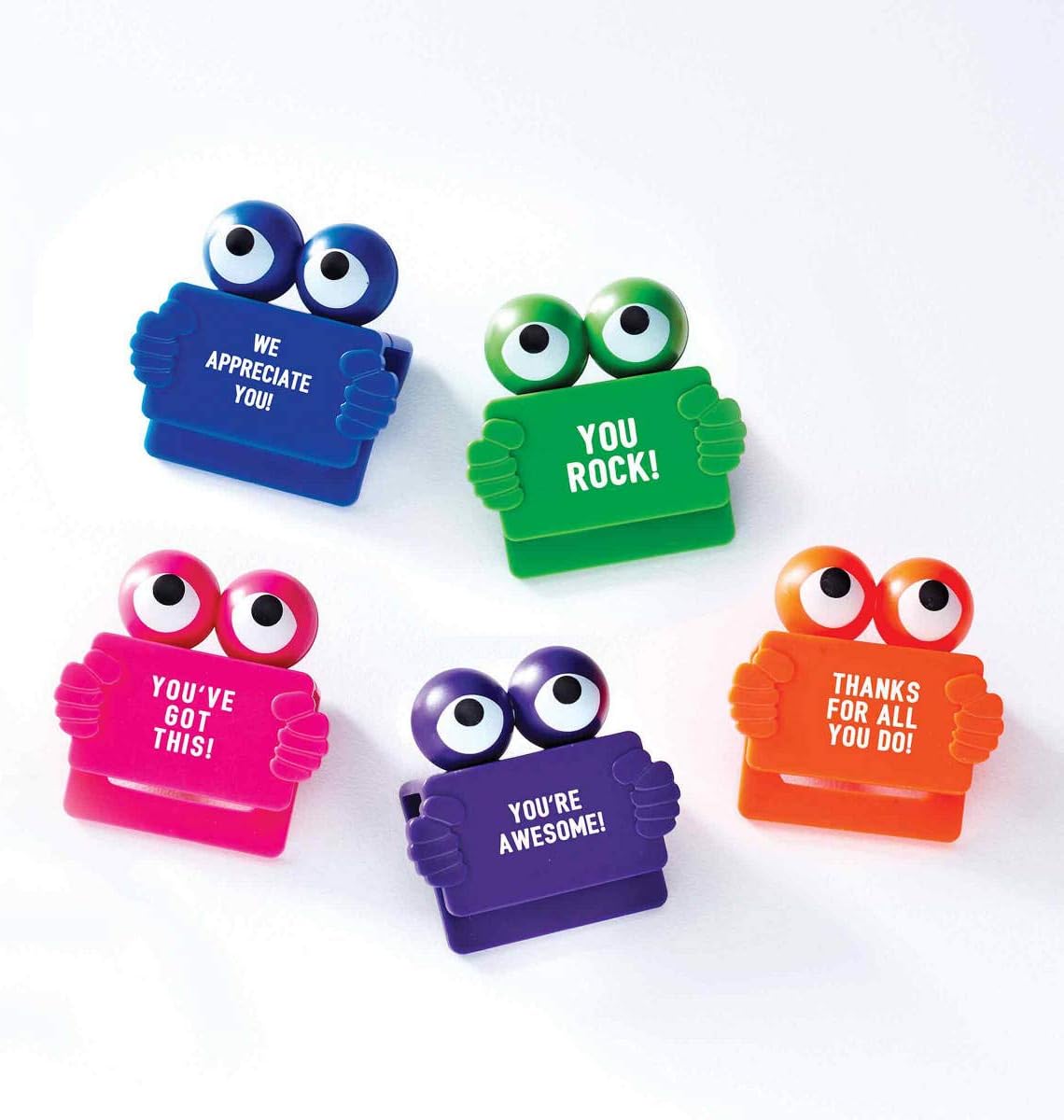 Cheersville! 5 Pack Web Cam Privacy Cover Fun Googly Eyes, Desk Accessories, Laptop Camera Assorted Colors. Fits PC Laptop, MacBook, Cell Phone