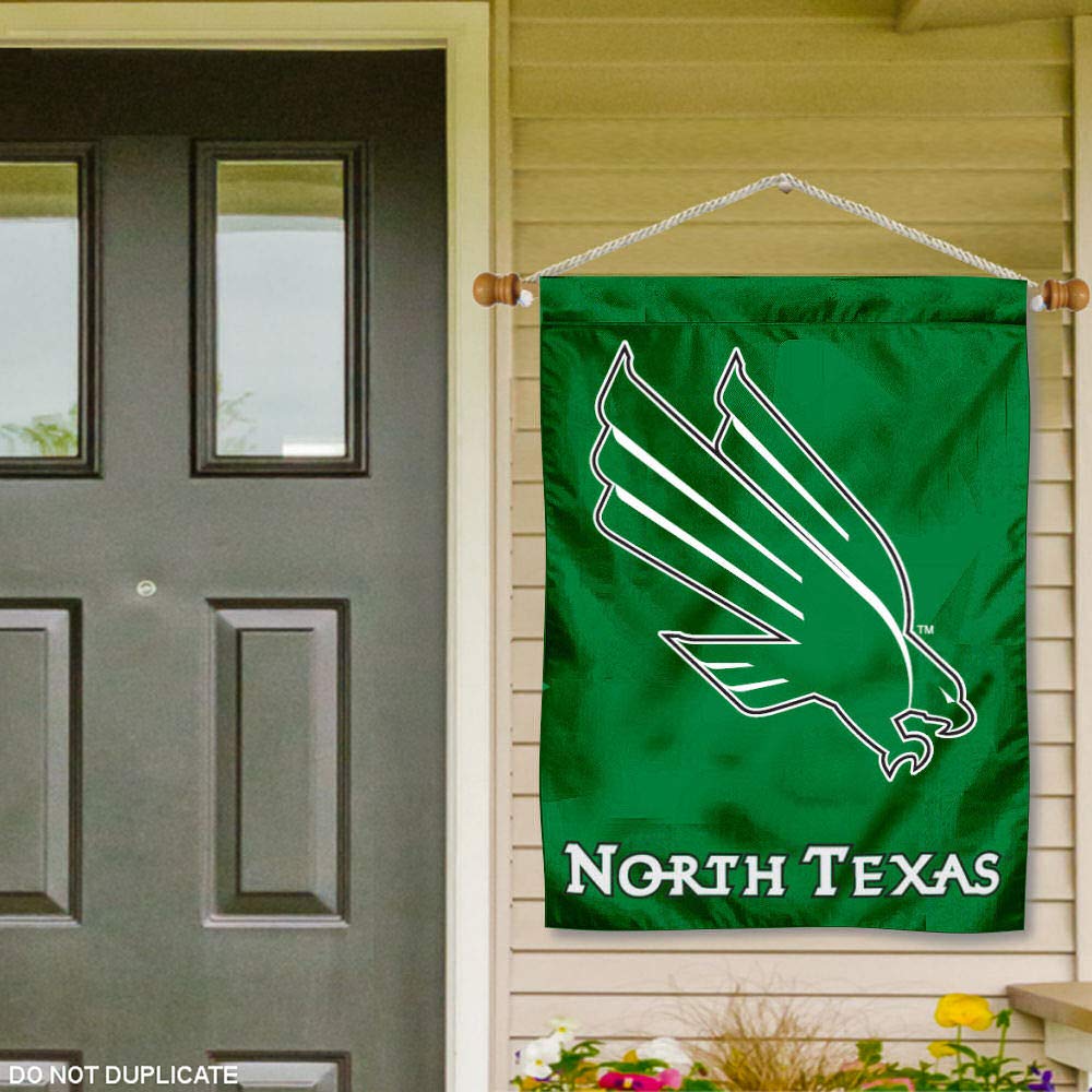 North Texas Mean Green Banner With Pole – 30x40 Inch, Double-Sided, Officially Licensed