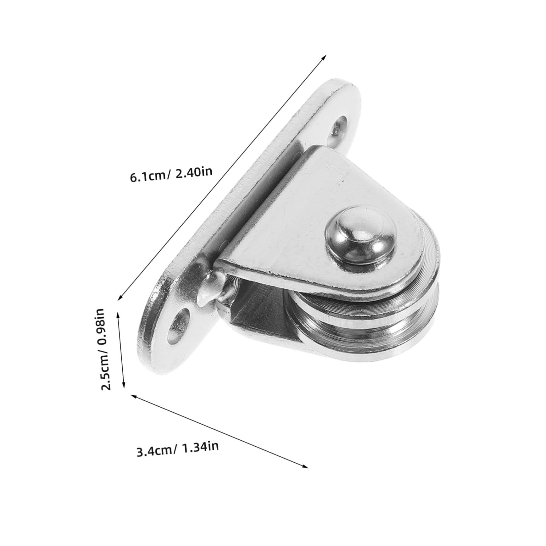 SOLUSTRE Gym Pulley Block Fixed Bearings Universal for Hanging Rail Track Weight Moving