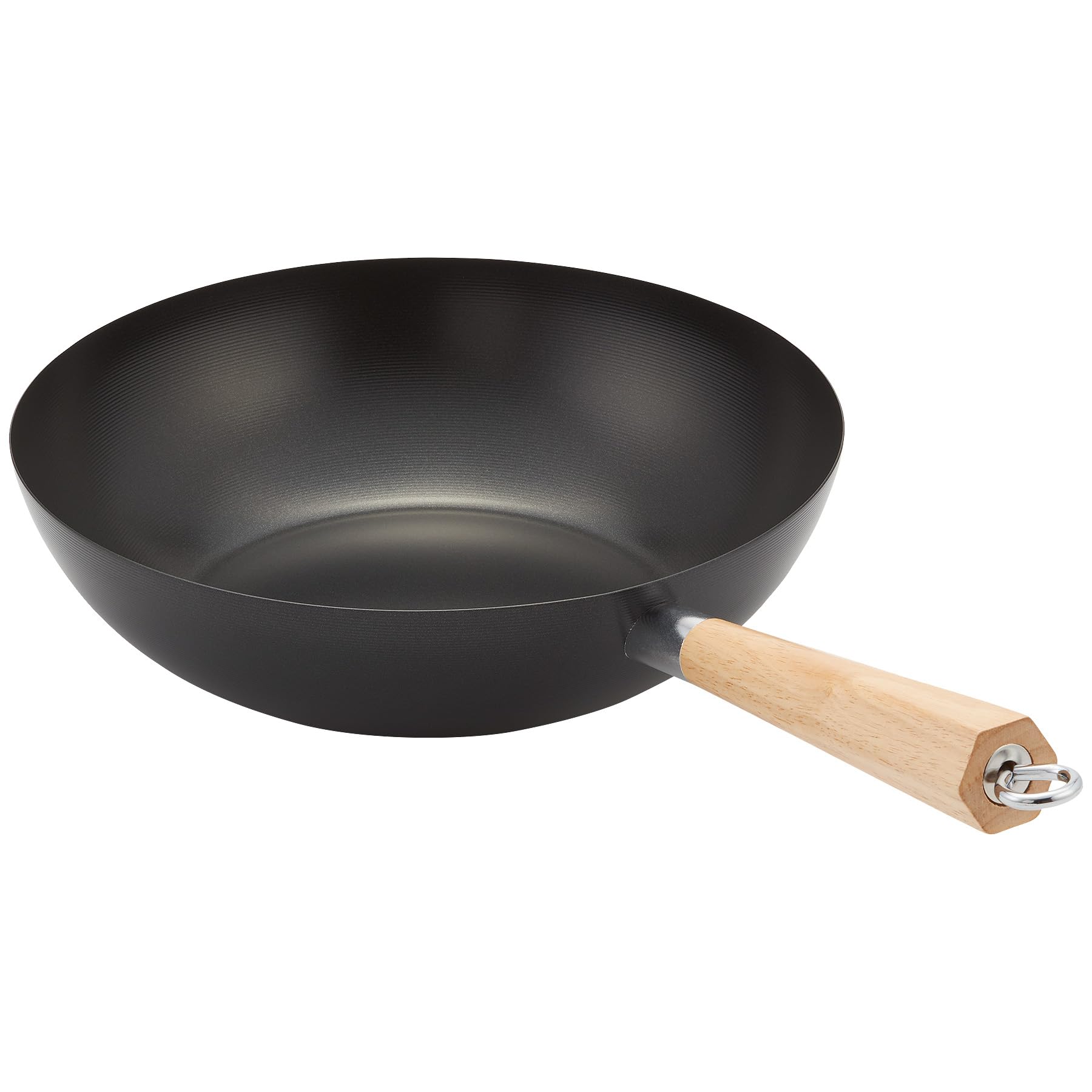 Judge Carbon Steel & Non Stick Essentials Stir Fry Wok, 30Cm - Non Stick & Carbon Steel - Stay Cool Wooden Handle