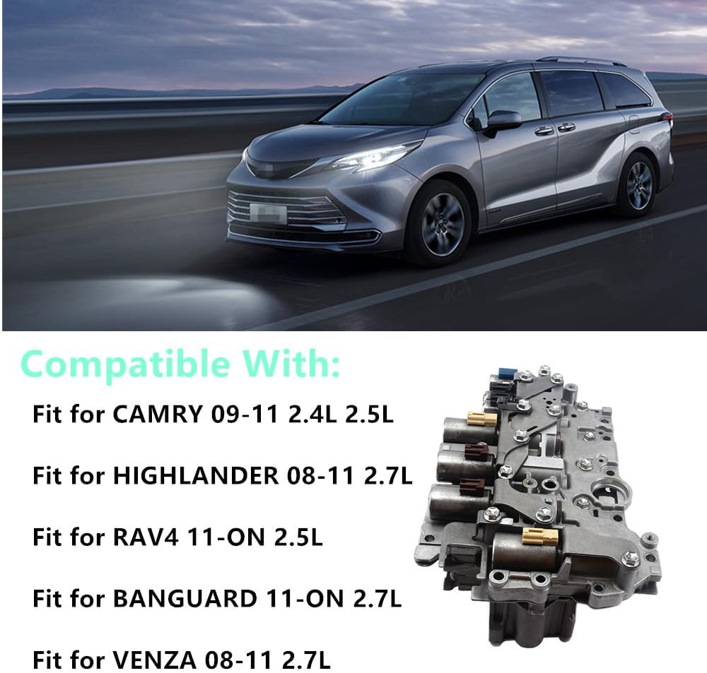 U760E U760 Transmission Valve Body Compatible With Toy-ota Camry 2009-2011, Highla-nder 2008-2011 2.7L, Ven-za 2008-2011, RAV4 2.5L 2011-On,