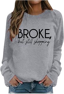 YuzRong Women's Blouse Long Sleeve Shirt Womens Casual Tops Shirts Pullover O Neck Drawstring Long Sleeve Soft Letter Print Temperament Sweatshirt Soft Stretchable Comfortable Plus Sizes