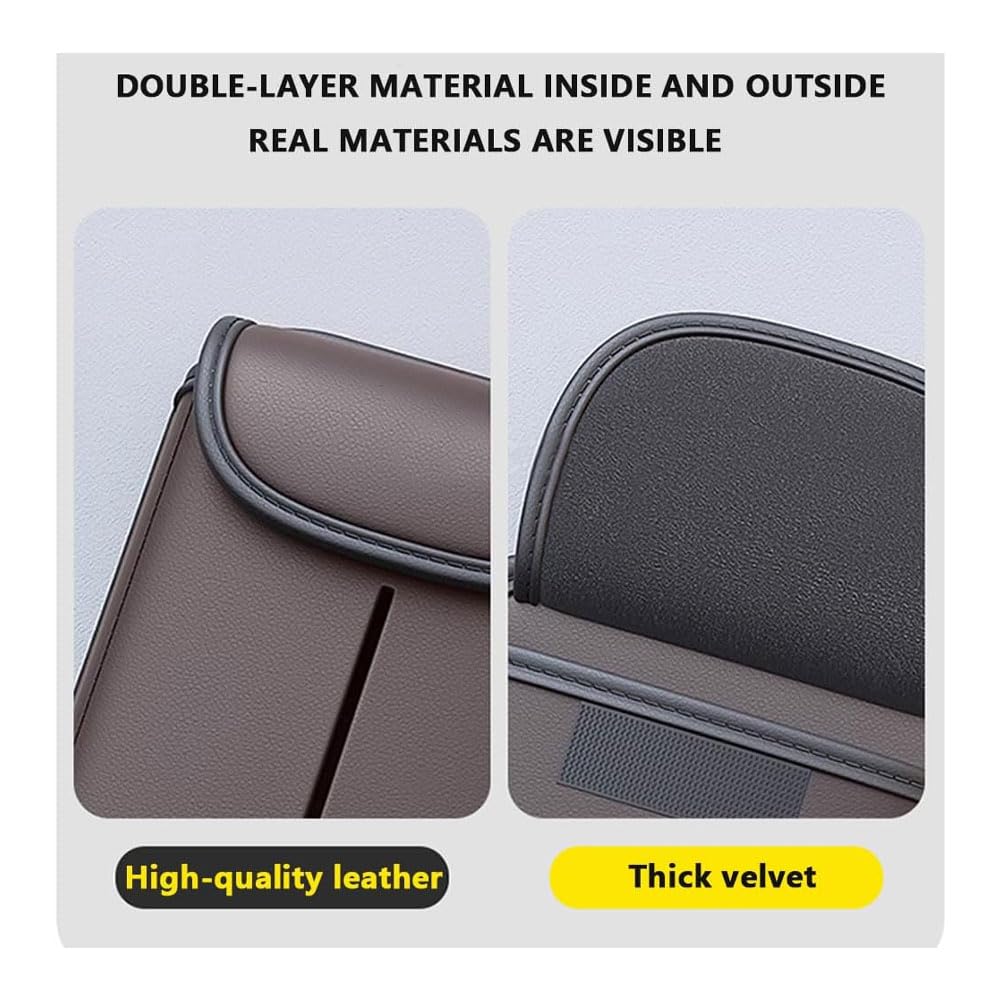 Organizer per Sedile Auto per Jeep Avenger/Cherokee, Organizzatore Sedili Posteriori Tasca Portaoggetti Seggiolino Multi Tasche Accessori,C/Brown