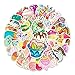 Ice Cream Theme Stickers Pack for Water Bottle Laptop Scrapbooking Phone Skateboard Suitcase Etc.Gifts Perfect Fit for Children,Teens,Adults(50 PCS)