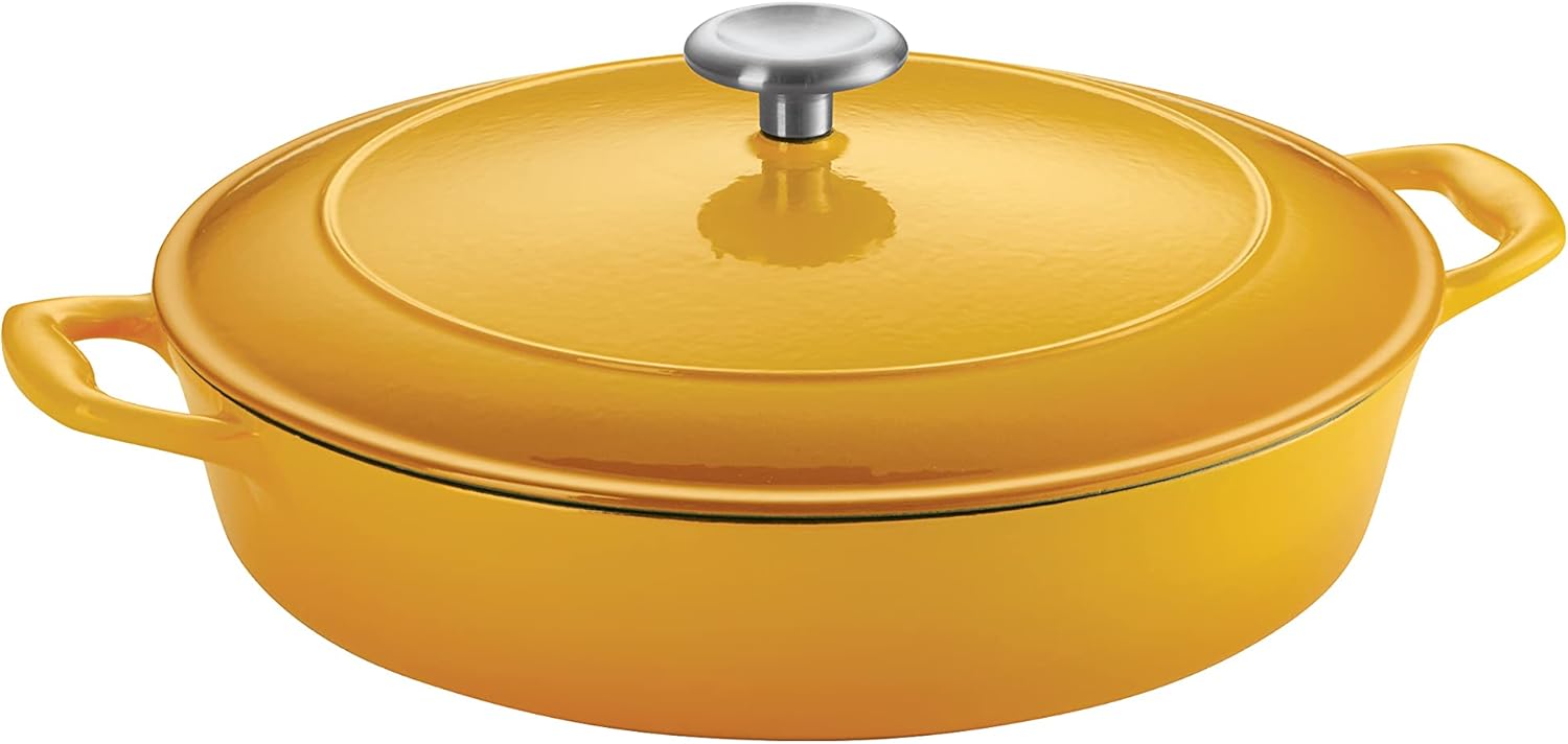 Tramontina Covered Braiser Cast Iron 4 Qt Sunrise, 80131
