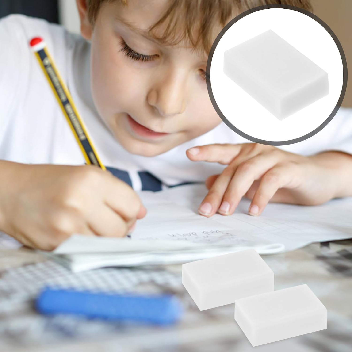 Gadpiparty 30pcs Drawing Erasers Assortment White Pencil Erasers for Art Students