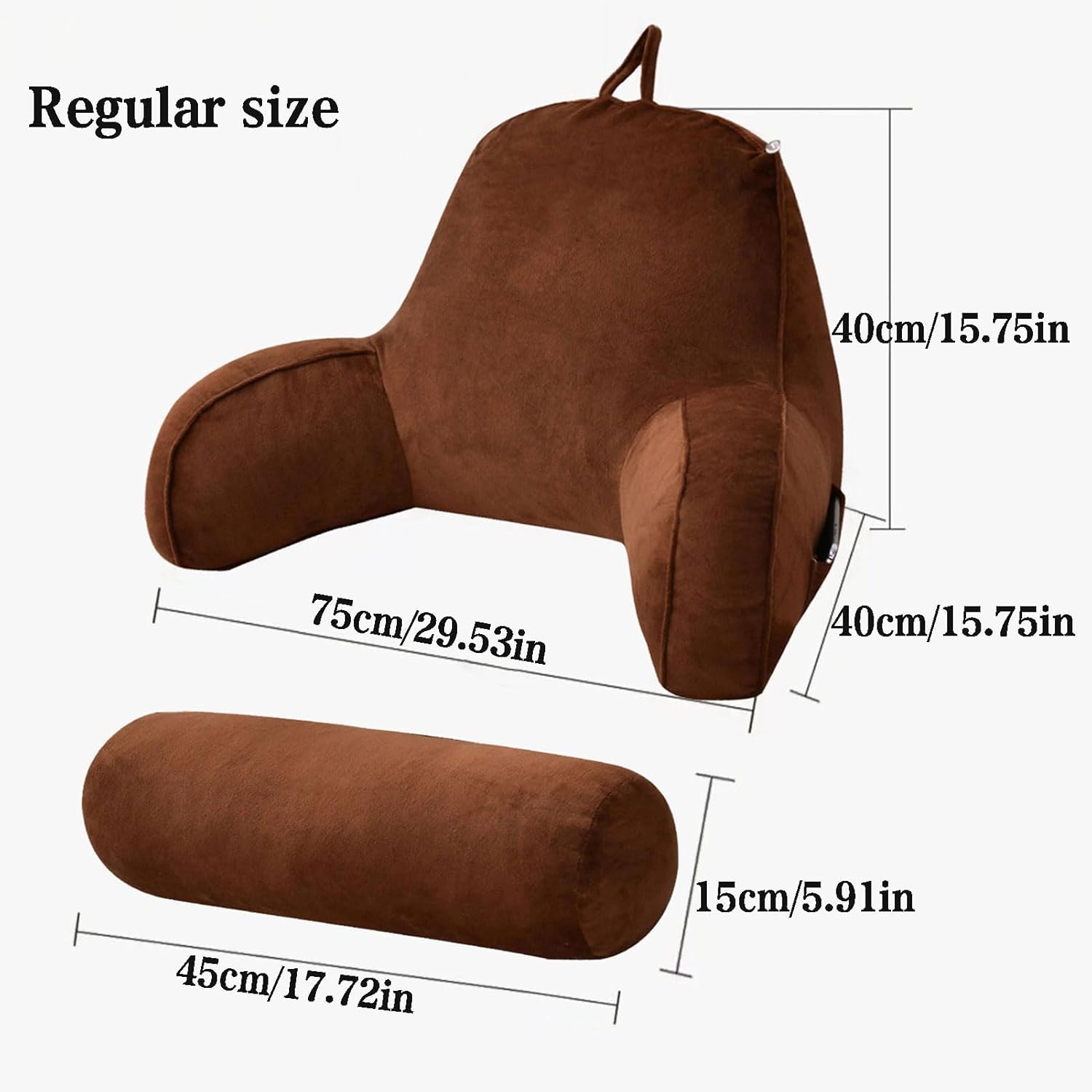 Reading Pillow,Lumbar Support Cushion Adult Bed Rest Pillows,Back Support for Sitting Up in Bed,Backrest Lounge Cushion,Leg Elevation Pillow, Ergonomic Wedge Pillow