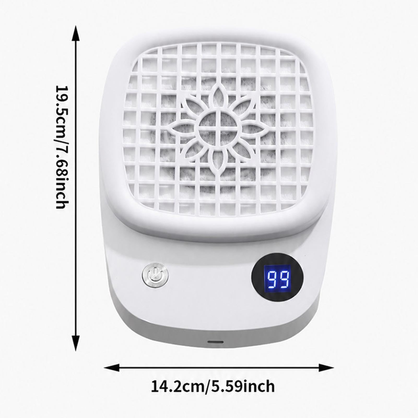 Colector de Polvo de Uñas Silencioso Equipo de succión y filtro para