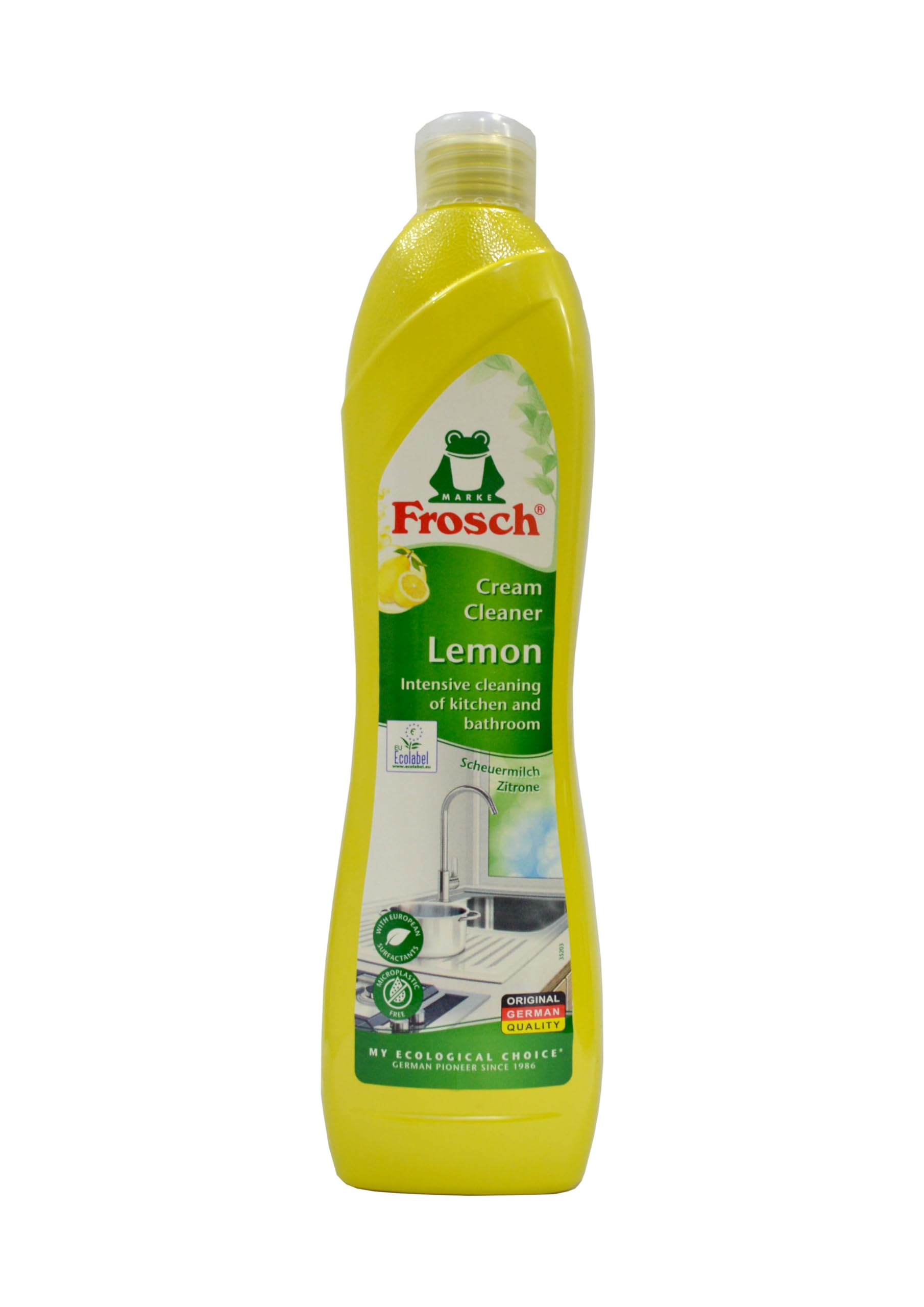 FroschLemon Cream Cleaner 500 ml - Natural and Effective Household Cleaner with Lemon Extract
