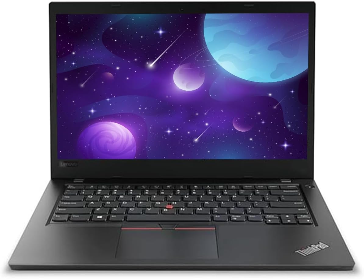 (Refurbished) Lenovo ThinkPad T480 8th Gen Intel Core i7 Thin & Light Laptop (16 GB DDR4 RAM|512 GB SSD|14" (35.6 cm) HD|Windows 11|WiFi|Bluetooth 4.1|Webcam|Intel HD Graphics),Black