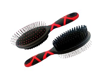 PawCloud Double Side Dog Grooming Pin Dog Brush, Pet Deshedding Comb, Large