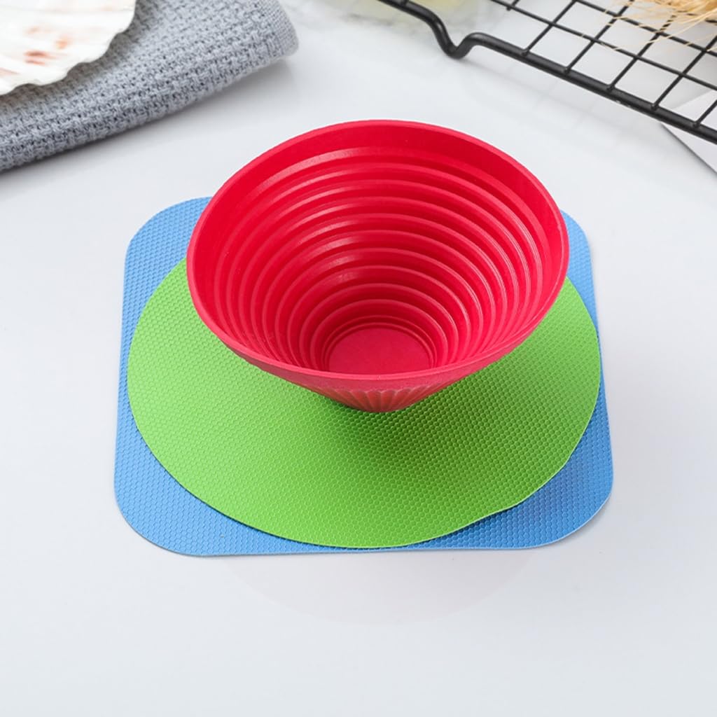 Qsvbeeqj 3Pieces Jar Pads Multifunctional Rubber Jar Pad Jar Opener s Kitchen Coaster for Elderly Children