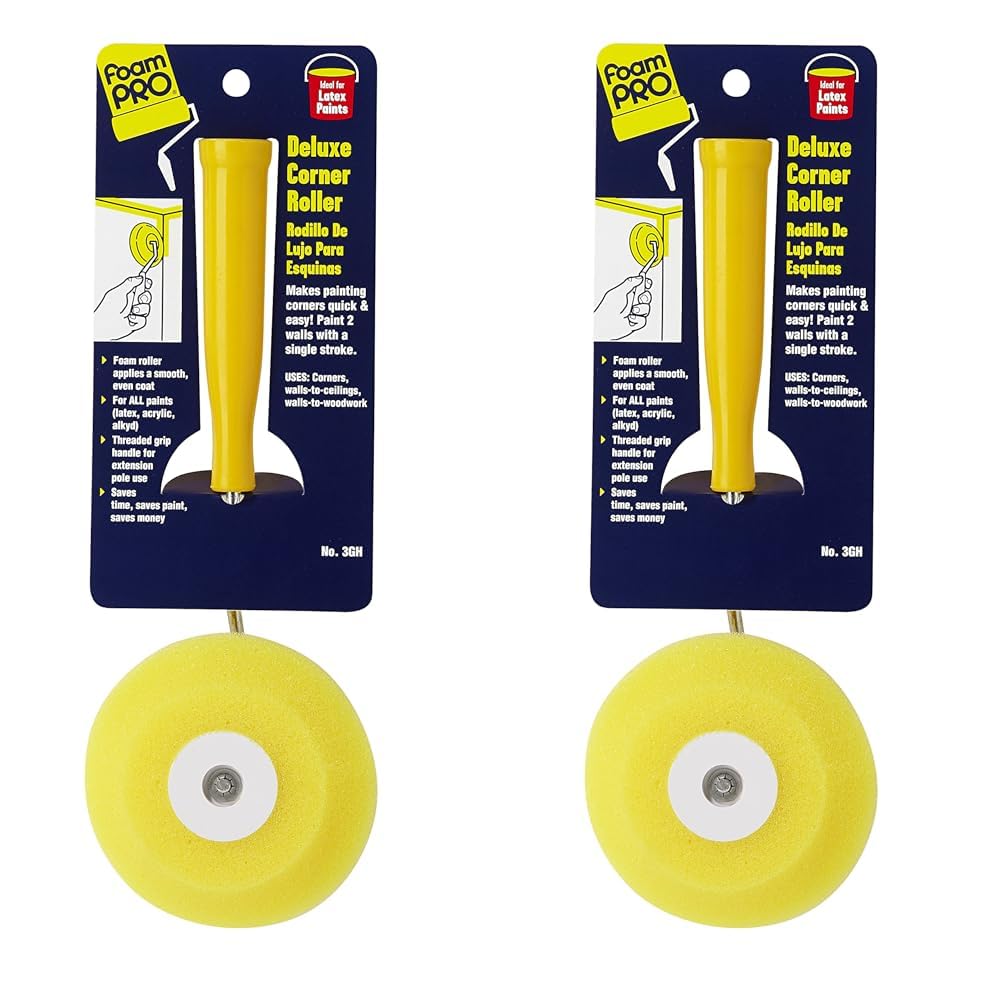 FoamPRO 3GH Corner Paint Roller, 1 Count (Pack of 2)