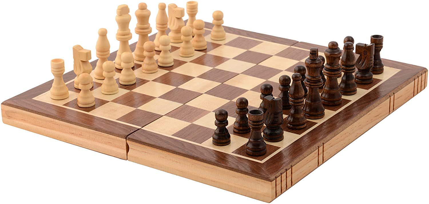 Frekky 13"X13" Foldable Wooden Chess Board Set | Storage for Chess Coins | Indoor & Outdoor Game | for Kids , Adults and Beginners for Chess Game | Brain Game (B09NKN7FDH) Amazon Price History, Amazon Price Tracker