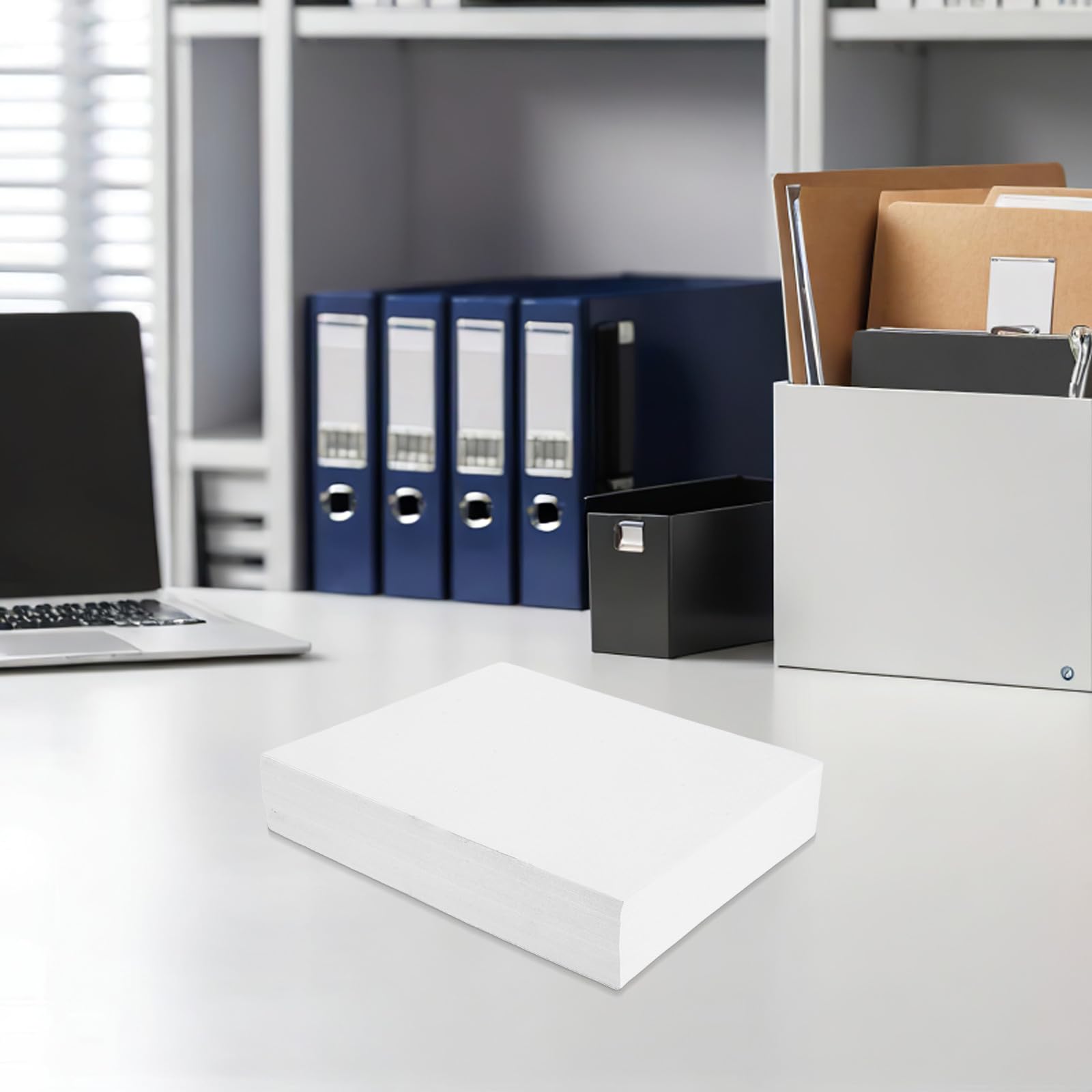 Kisangel 500 fogli di carta per stampante: carta bianca per contabilità, formato 8,3x5,5", ideale per ordini di vendita, ricevute e registri contabili. Compatibile con stampanti laser e a getto