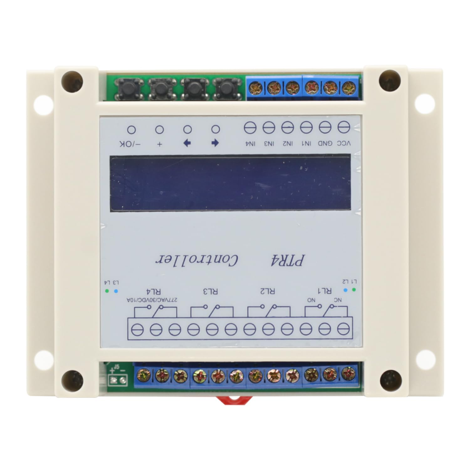 Programowalny cyfrowy przekaźnik czasu DC 6-40 V 4-kanałowy z wyświetlaczem LCD