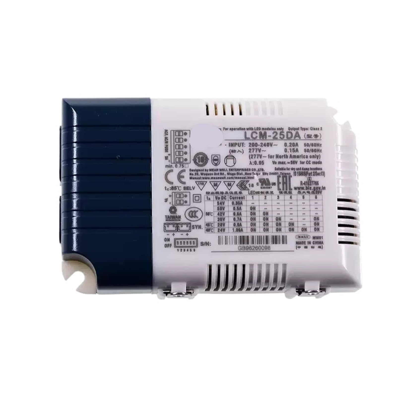 SWEWDSQG LCM-25 LCM-25 LCM-25DA 25W Multiple-Stage Constant CurrentDriver(LCM-25DA)