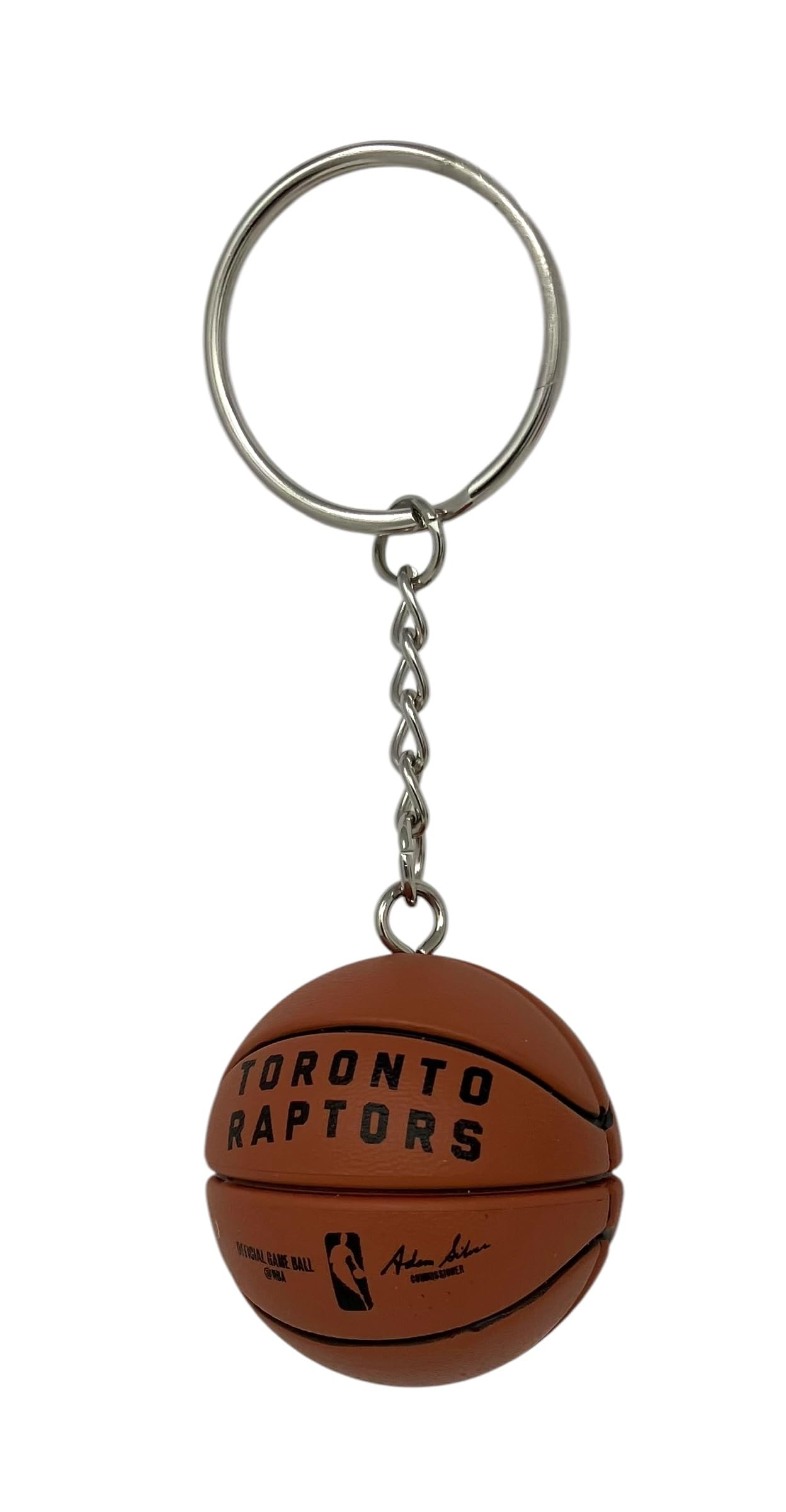 Pro Specialties Group NBA Official Basketball 3-D Keychain Fob, One Size, Brown, Team Color, One size