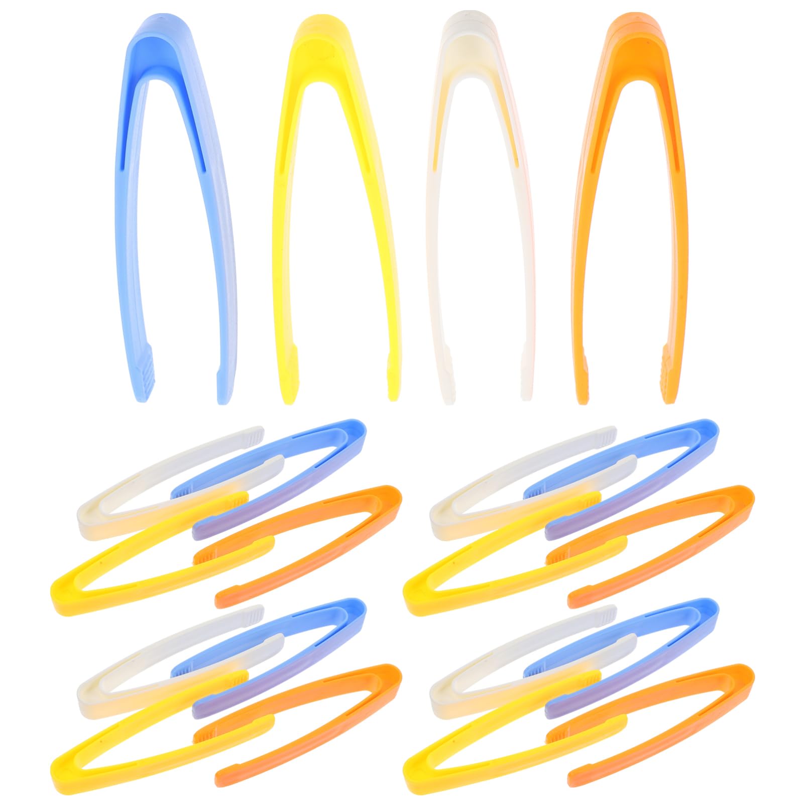 STOBOK 20Pcs Plastic Tweezers for Children Sensory Fine Motor Skills Training Outdoor Nature Exploration Educational Sorting Toy