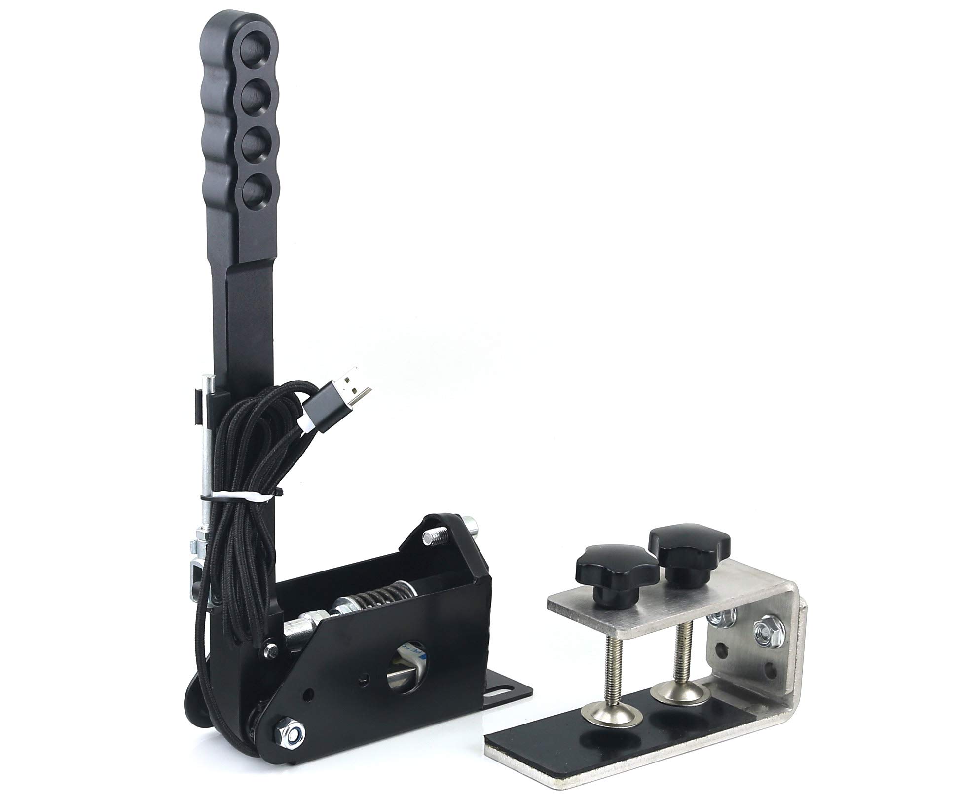 Soosee Universal 14Bit Hall Sensor USB Handbrake with Clamp PC Windows for Sim Racing Game for Logitech G25 G27 G29 T500 T300