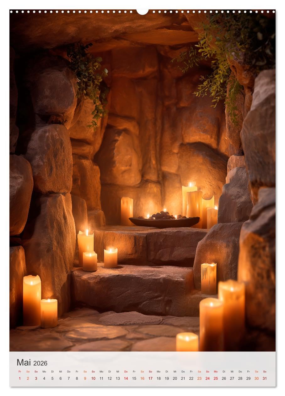 Spirituelle Reise (hochwertiger Premium Wandkalender 2026 DIN A2 hoch), Kunstdruck in Hochglanz: Mit eindrucksvollen Motiven rund um Yoga, Meditation, ... und Achtsamkeit. (CALVENDO Glaube)