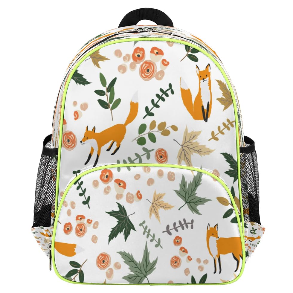 Sac à dos d'école motif renard automnal pour les sorties de votre enfant en famille