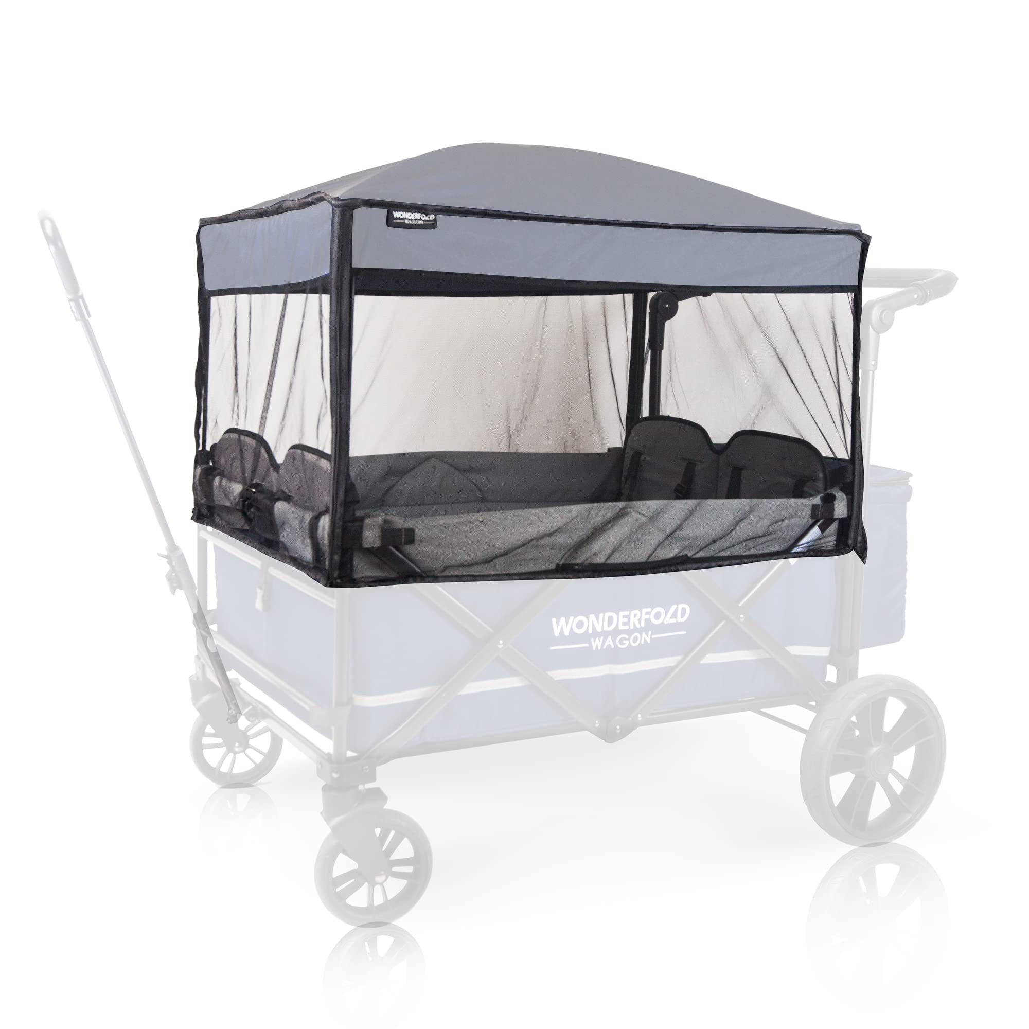 WONDERFOLD Mosquito Net for Stroller Wagon Featuring Easy Access Zippered Entrance with Quick and Easy Install and Protection from All Types of