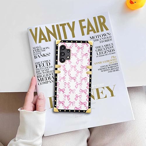 Miniatura 10 de Funda compatible con Samsung Galaxy A32 4G, ámate a ti mismo para mujeres y niñas, TPU suave a prueba de golpes, funda cuadrada protectora para
