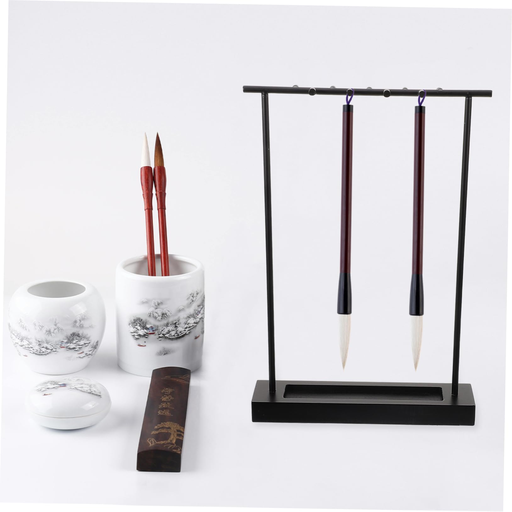 Kalligraphie Pinselhalter Aus Eisen Für Chinesische Schreibpinsel Stifthalter Mit Aufhängemöglichkeiten Vintage Design Für Büro Und Arbeitszimmer Robust Und Langlebig