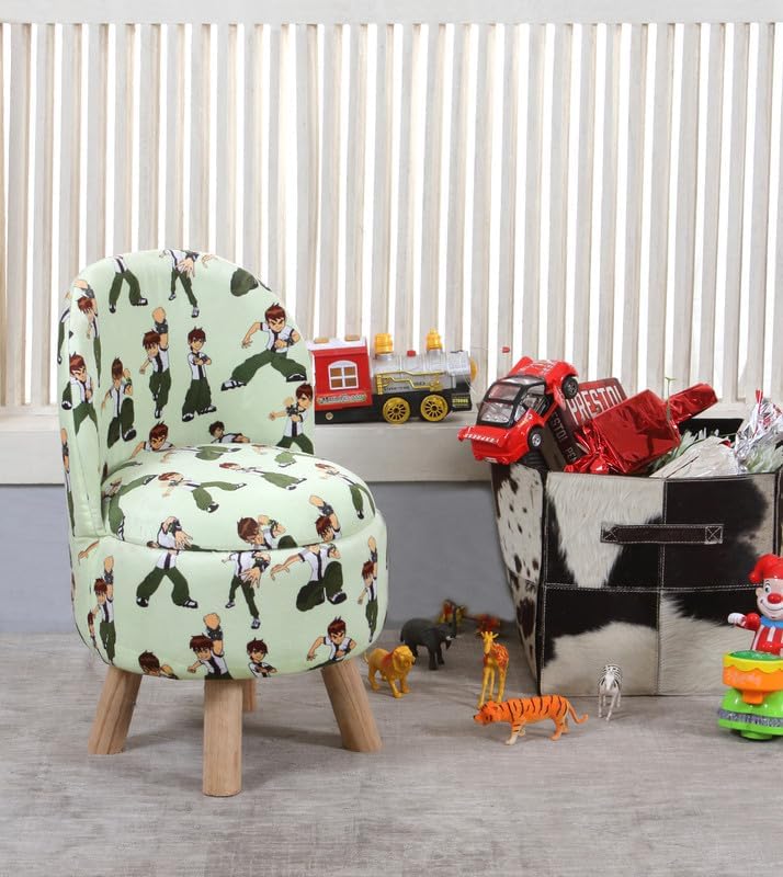 Image of Ottoman Kids pouffe Stool for Small Baby Chair Study Stool for Kids Playing Products Little Baby Dining Chair for Feeding Kids Cartoon Bedroom Chair,14x14x26 Inch, Single Chair