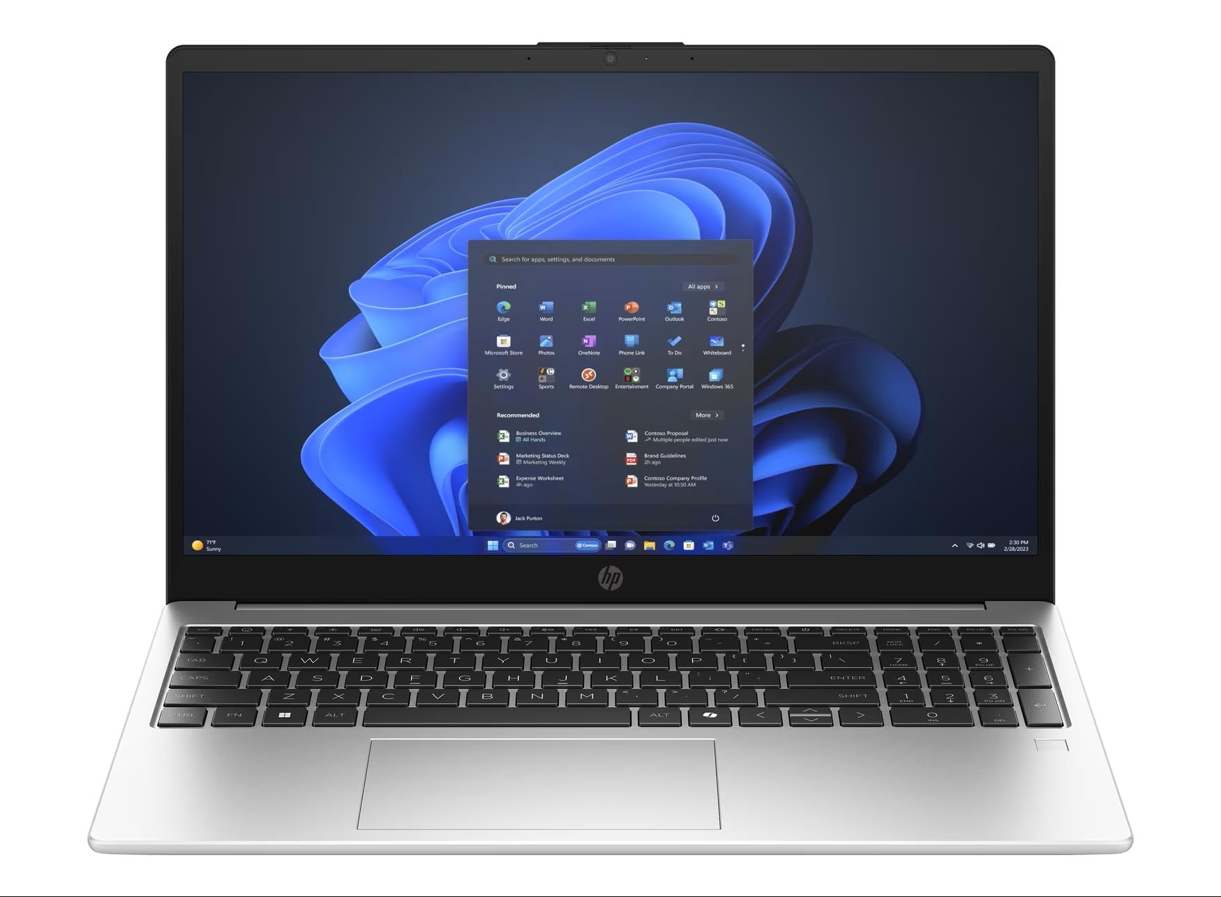 HP 255R G10 Laptop, 15,6 Zoll FHD IPS Display, AMD Ryzen 5 7535U, 6 x 4.50 GHz, 16 GB DDR5, 1000 GB SSD, AMD Radeon 660M, Norton 360, Windows 11