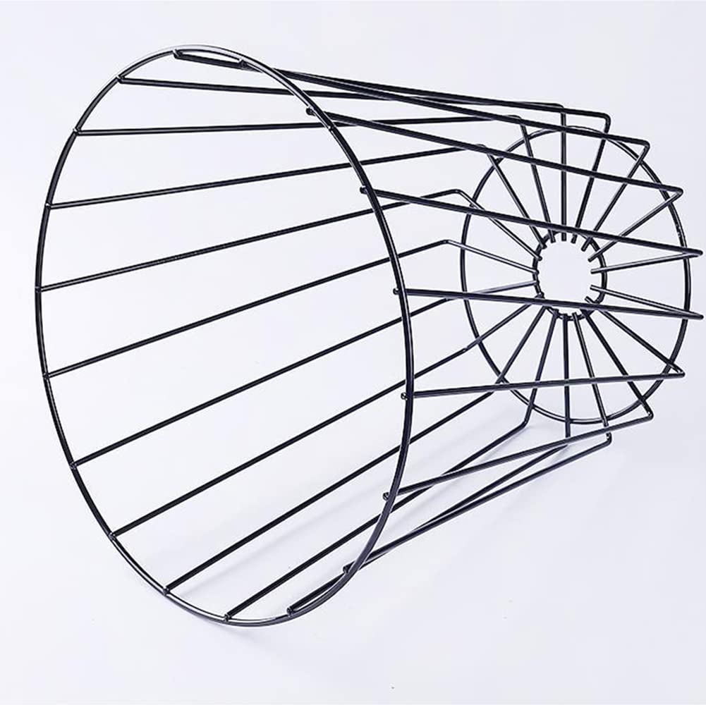 ETRAVRL Pattumiere, filo metallico, cestino per rifiuti in ferro e metallo, cestino per la spazzatura, cestino per il filo, decorazione camera da letto, stile nordico, nero, set da 2