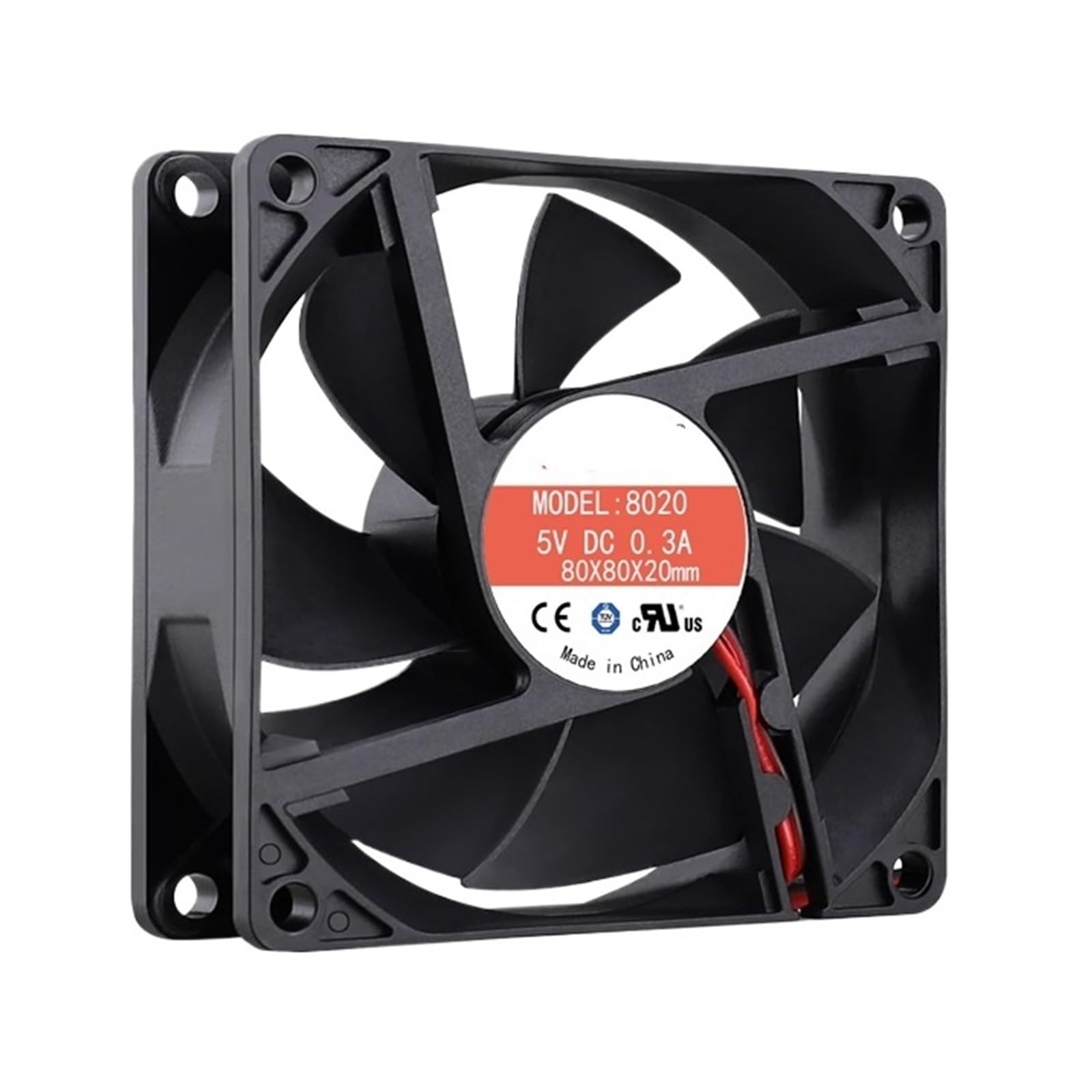 YMUGUEGH 8020 80X80X20MM 8CM 5V 12V 24V cooling fan(12V 2line)