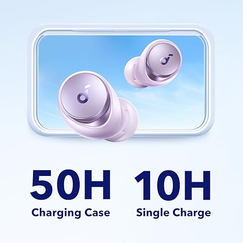 Miniatura 4 de Soundcore by Anker Space A40 Auriculares inalámbricos con cancelación activa de ruido autoajustables, reducen el ruido hasta en un 98%, tiempo de