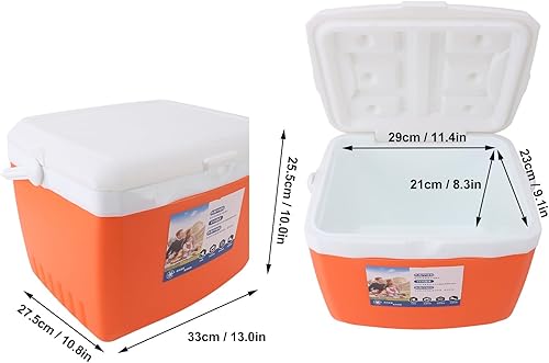 Miniatura 5 de Enfriador portátil aislado con asa, caja de hielo portátil, enfriador de campamento, bolsa térmica portátil para campamento, portón trasero, playa,