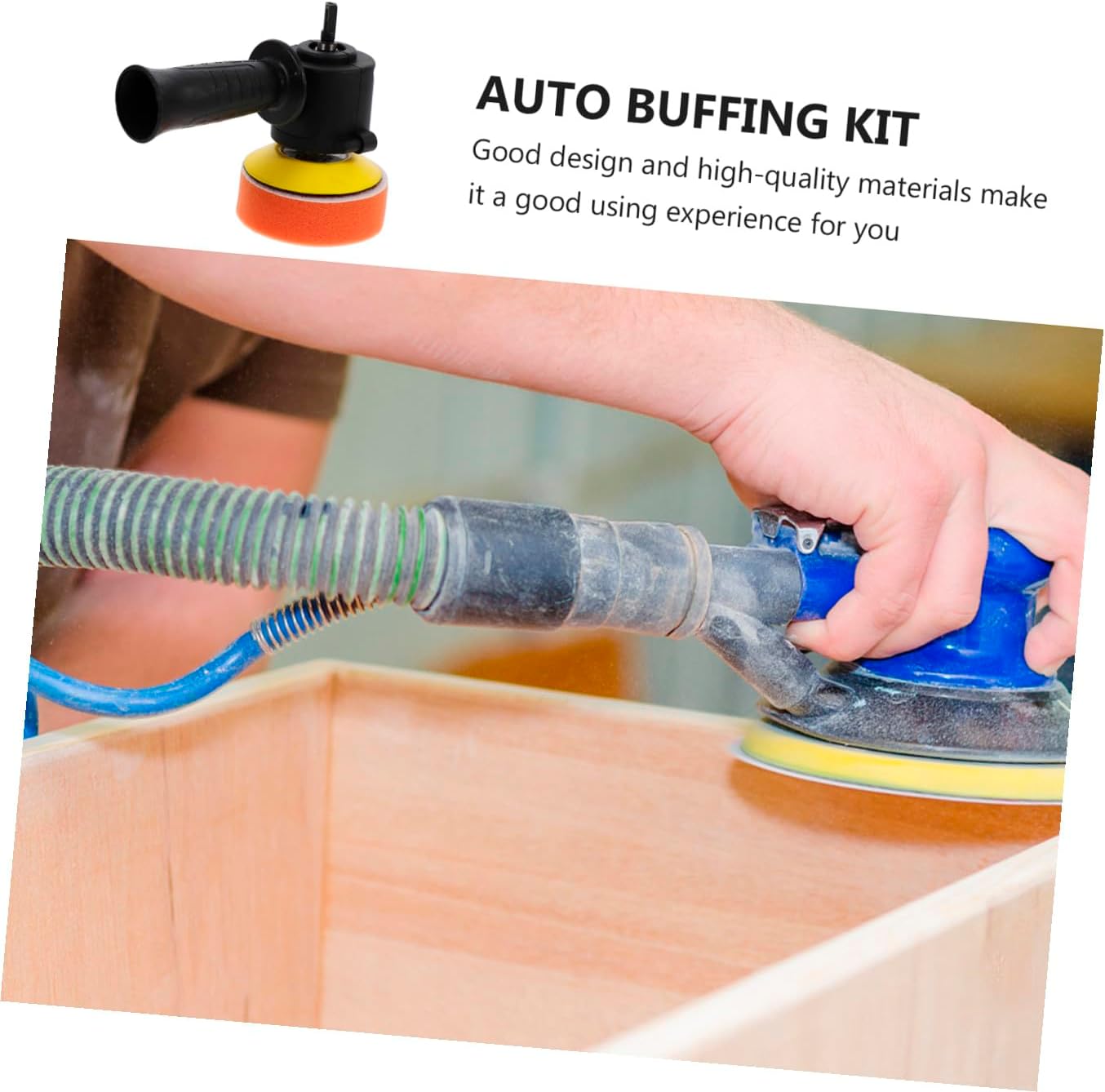 Automotive Buffing Tool Kit Convertible Drill to Polishing Machine Easy Install Car Care Supplies