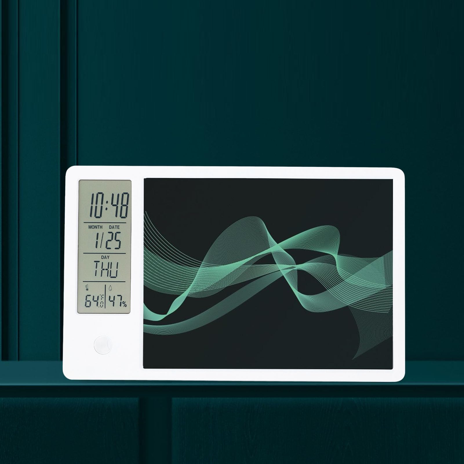 Calendrier de Tablette Numérique avec Affichage de l'Heure, Température et Humidité, Multifonctionnel