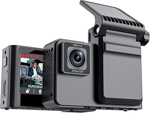 Cámara frontal 2K interior 2K cámara de tablero doble para automóvil con visión nocturna infrarroja gran angular de 170 monitoreo de estacionamiento