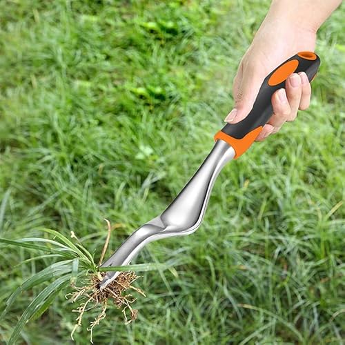 Weed Puller Tool, Durable Weeding Removal Tools with V-Shaped Forks and Ergonomic Handle, Easily Remove Weeder Roots Supplies for Garden Backyard Lawn Farmland