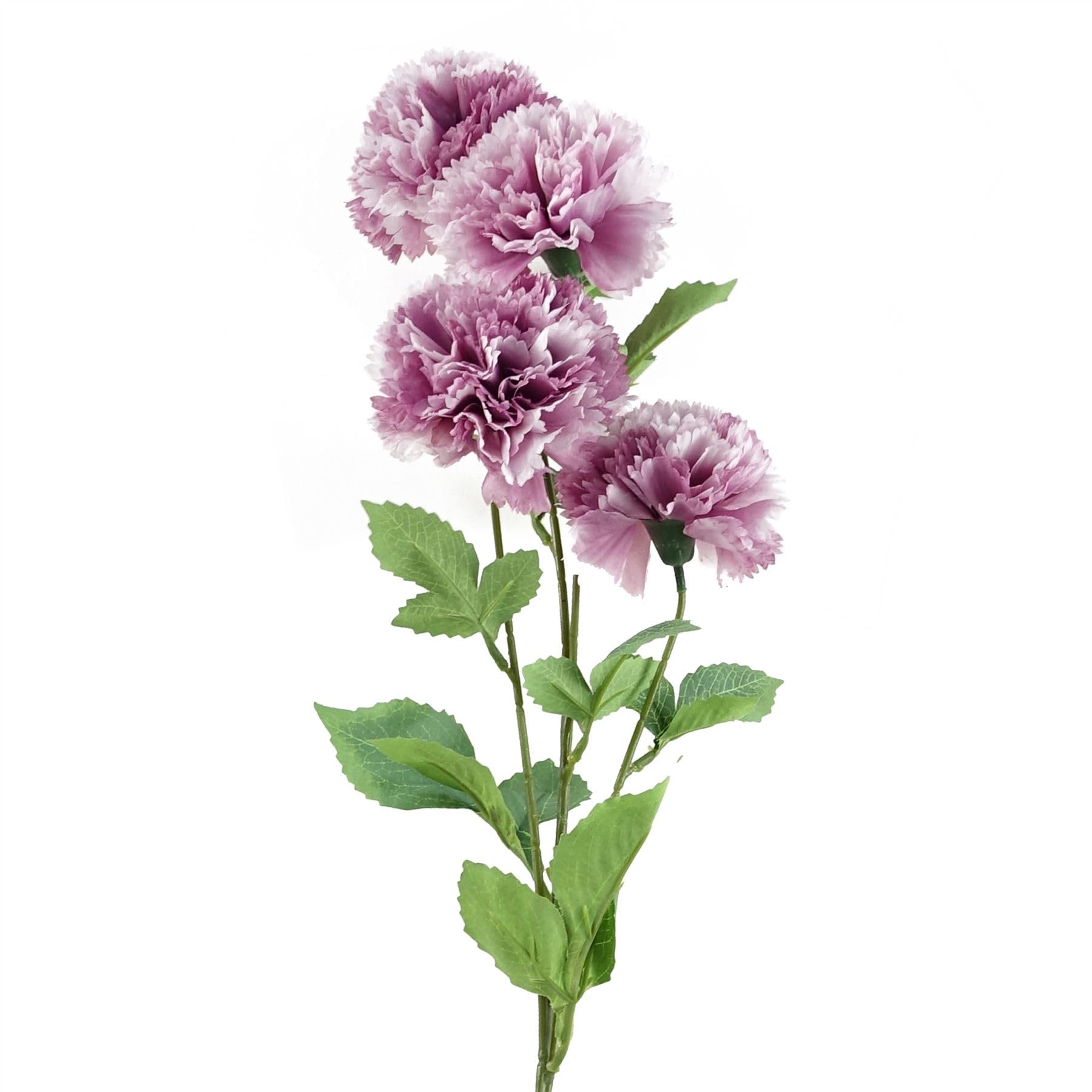 Leaf Design Artificial Carnation Flowers