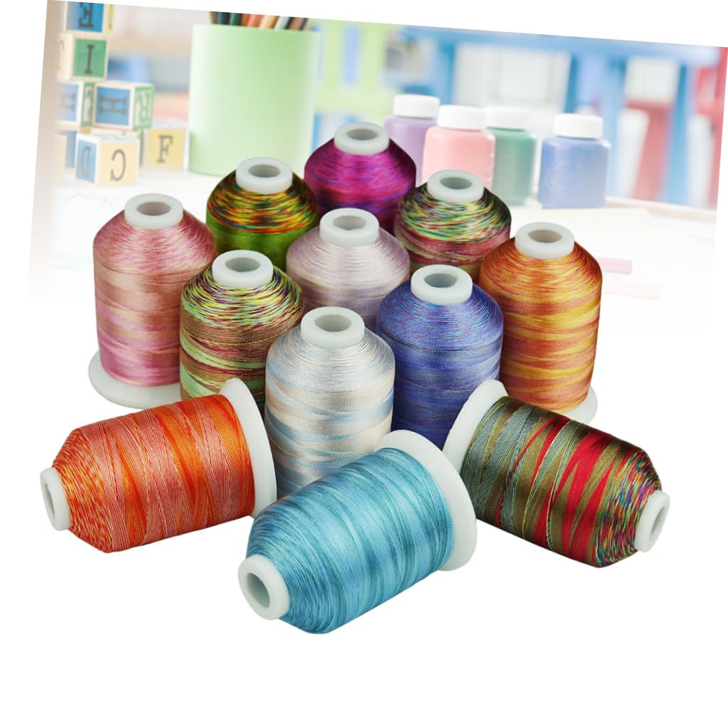 NUOBESTY 3 Series Hilo De Bordar Cross Stitch Embroidery Thread A Granel Hilos Acolchado Tela Hilo De Coser Kit De Coser Cruz Hilo De Bordado Hilo Para Bordar Por Computadora 12 Rollos*3